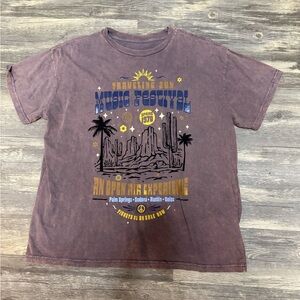 Cleo + Wolf Crewneck Tee in Washed Mauve